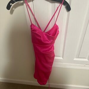 Hot Pink Strappy Dress